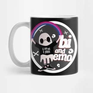 Bi and Emo Badge Mug